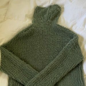 Soft green sweater